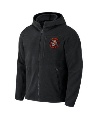 Men's NFL x Darius Rucker Collection by Black Cincinnati Bengals Sherpa Full-Zip Hoodie
