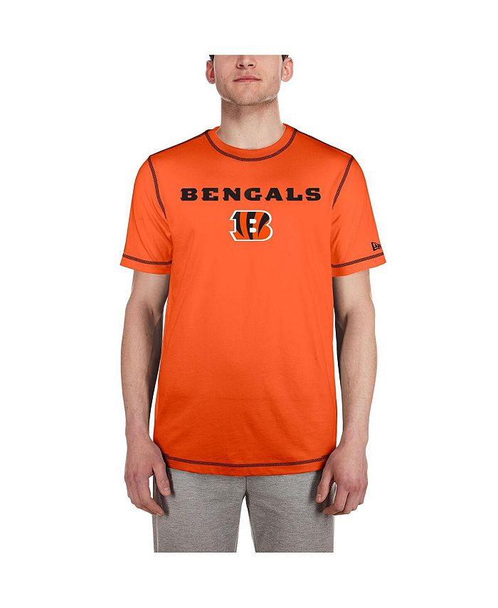 New Era Men's Orange Cincinnati Bengals Third Down Puff Print T-shirt ...