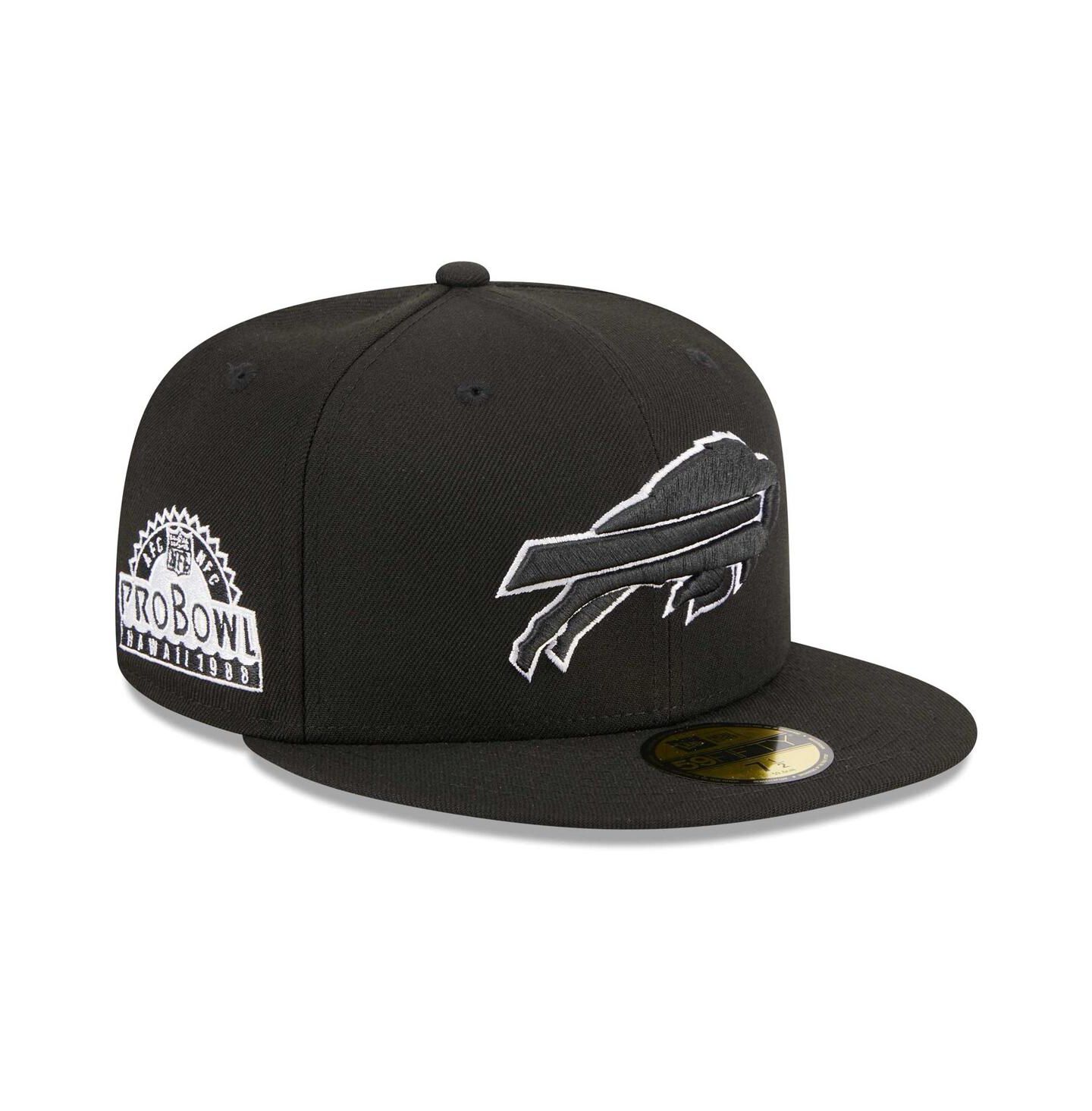 Мужская бейсболка New Era Buffalo Bills Main Patch 59FIFTY, Black — фото 1