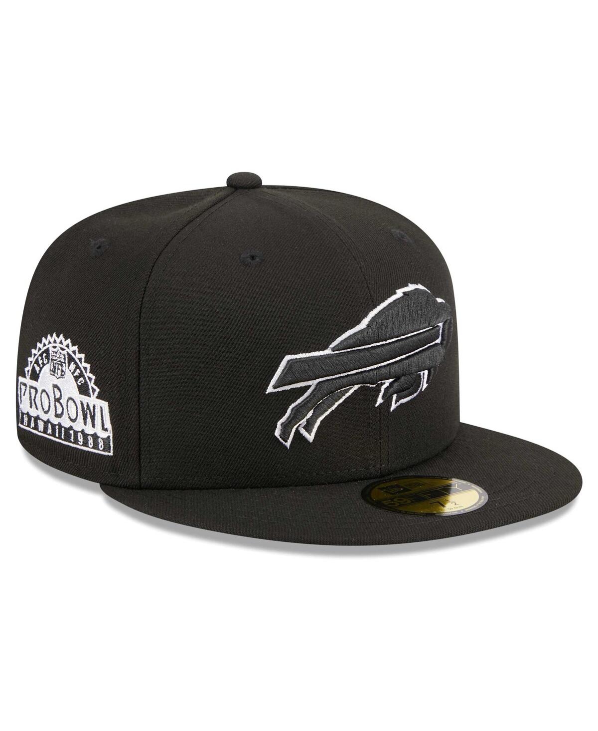Men's New Era Black Buffalo Bills Main Patch 59FIFTY Fitted Hat - Black
