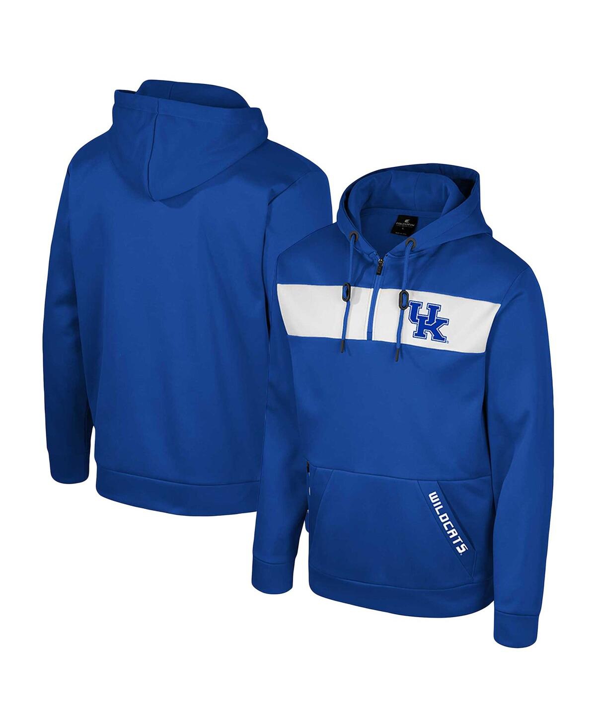 Colosseum Royal Kansas Jayhawks Quarter-zip Hoodie In Royal