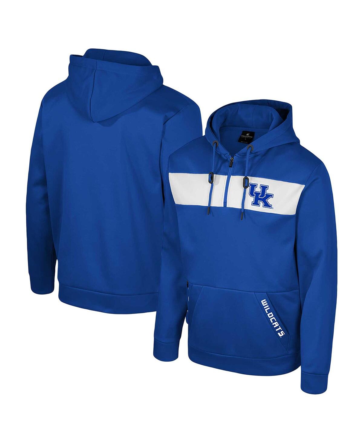 Shop Colosseum Men's  Royal Kentucky Wildcats Quarter-zip Hoodie