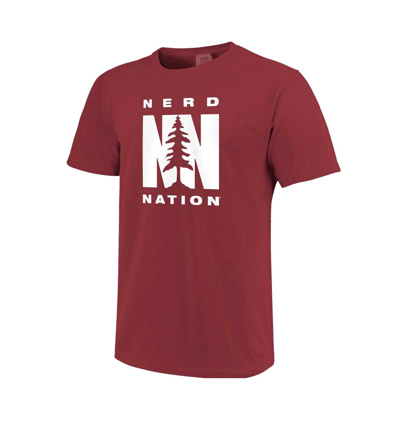 Мужская футболка Image One Cardinal Stanford Cardinal Nerd Nation Comfort Color — фото 2
