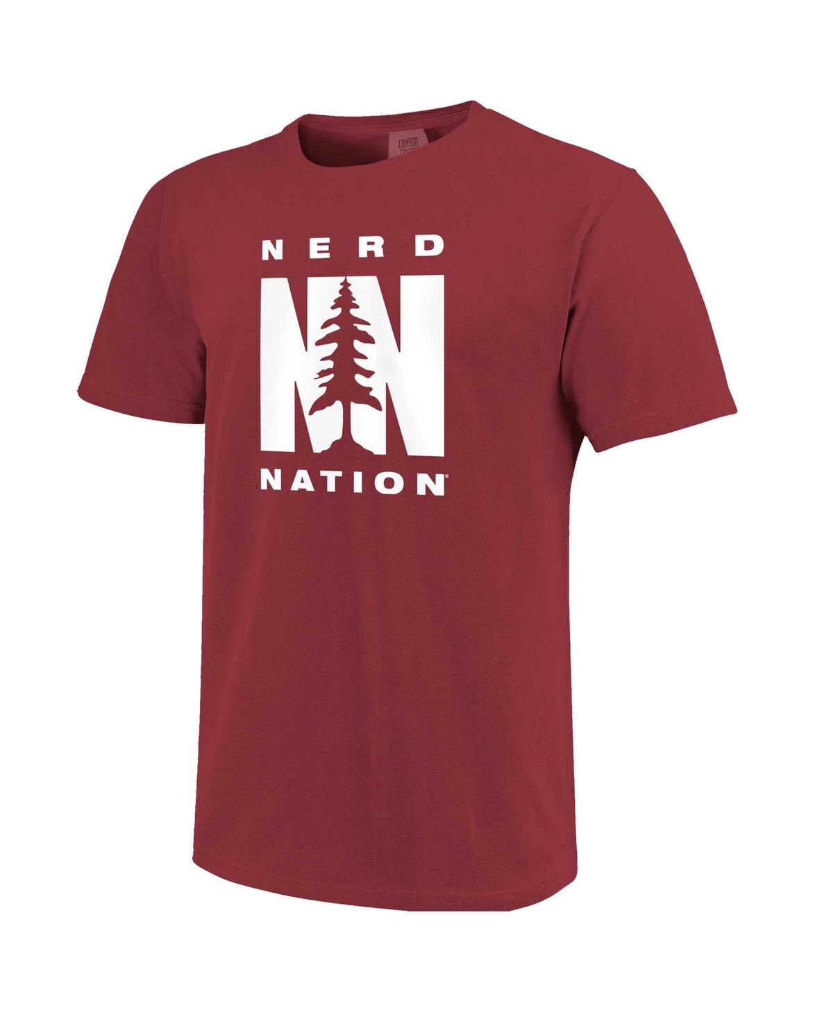 Shop Image One Men's Cardinal Stanford Cardinal Nerd Nation Comfort Color T-shirt