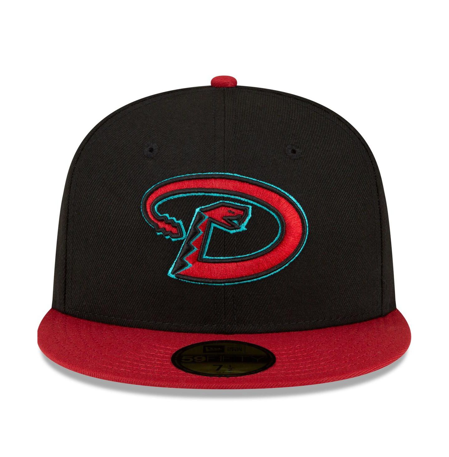 Мужская кепка New Era Black, Red Arizona Diamondbacks Road Authentic Collection On-Field 59FIFTY Fitted Hat — фото 4