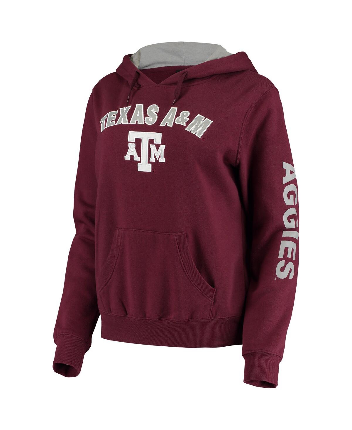 Colosseum Women's  Maroon Texas A&m Aggies Loud And Proud Pullover Hoodie In Maroon