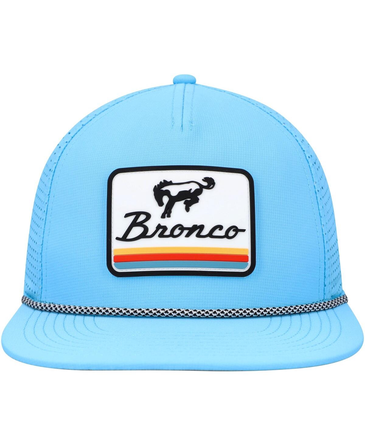 AMERICAN NEEDLE MEN'S AMERICAN NEEDLE BLUE BRONCO BUXTON PRO ADJUSTABLE HAT 