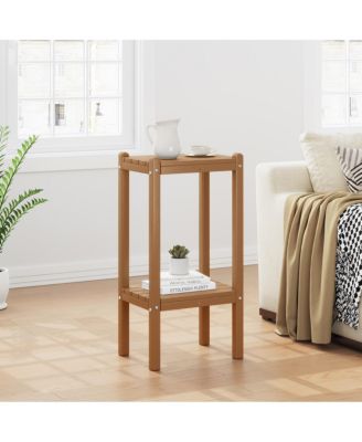 36" Outdoor Adirondack HDPE 2-Tier Patio Side Table