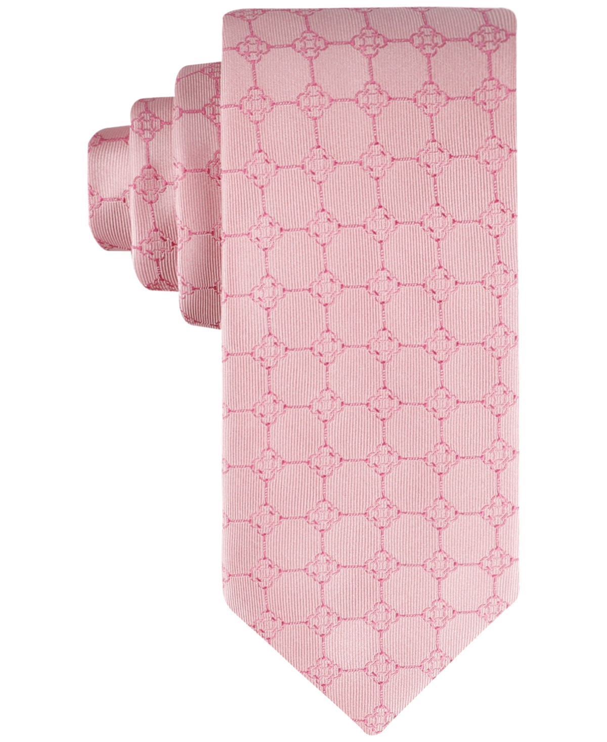Tommy Hilfiger Men's Derby Grid Tie In Pink
