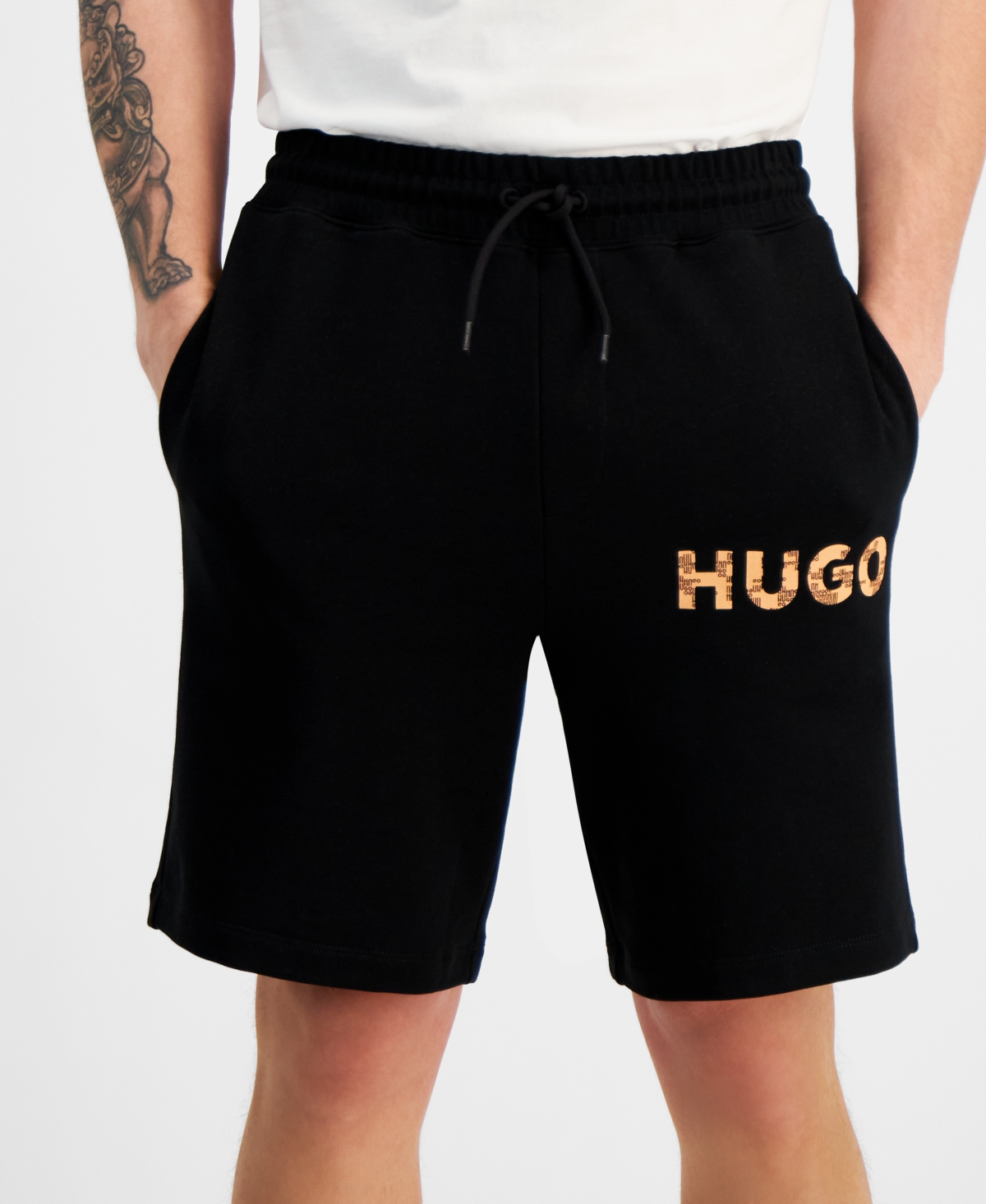 Hugo by Hugo Boss Men's Regular-Fit French Terry Shorts, Created for Macy's
