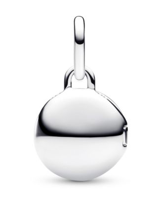 Cubic Zirconia Key Hole Engravable Locket Dangle Charm