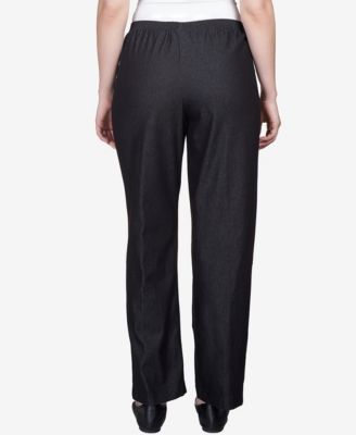 Classics Denim Pull-On Straight-Leg Pants