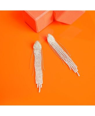 Women's Gold  Bling Cluster Drop Earrings