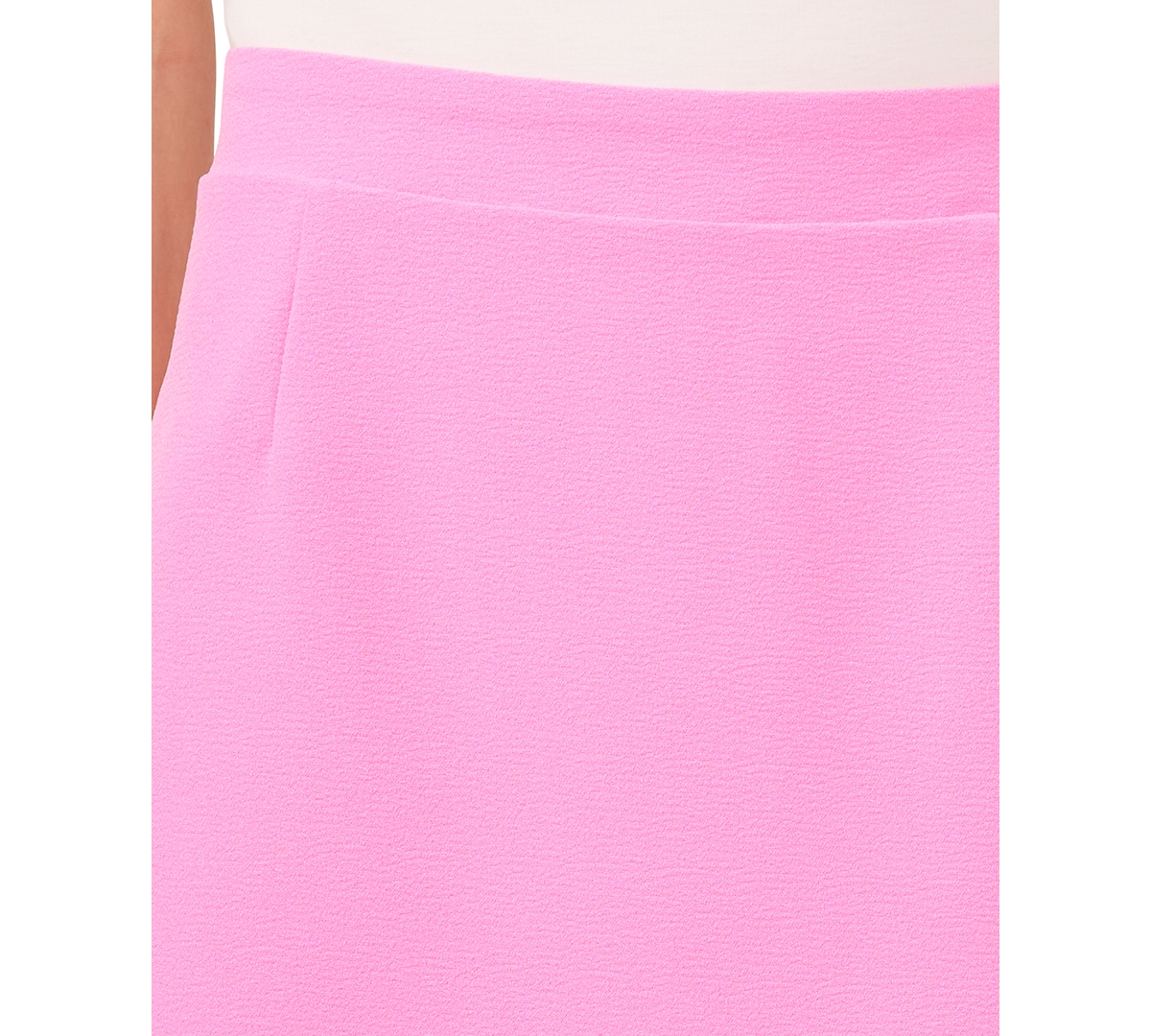 Shop Cece Women's Zip-back Darted Flirty Mini Skirt In Bright Peony