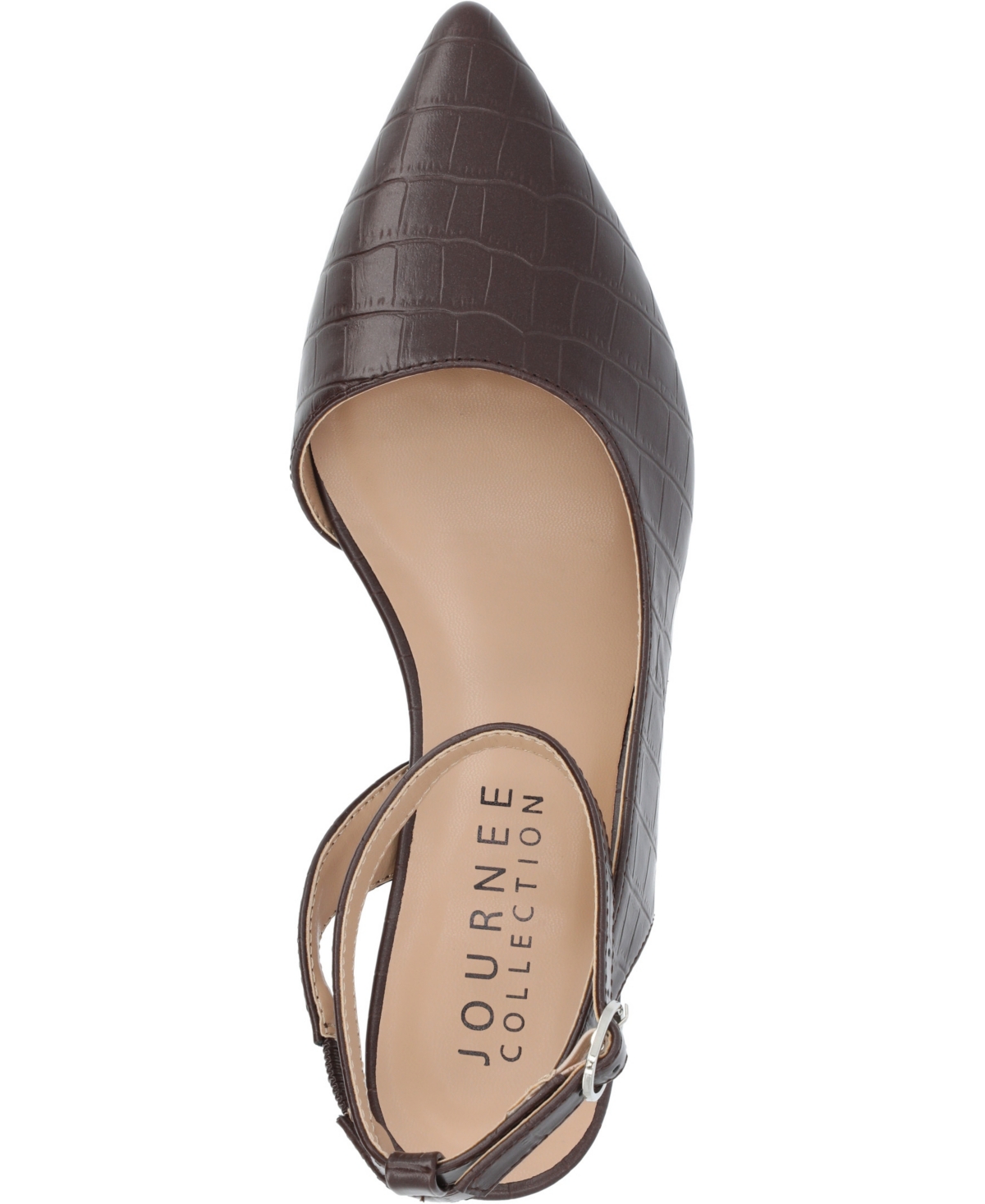 Journee Collection Women's Keefa Ankle Strap Slingback Heels