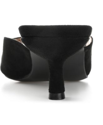 Women's Larna Square Toe Slip On Kitten Heels