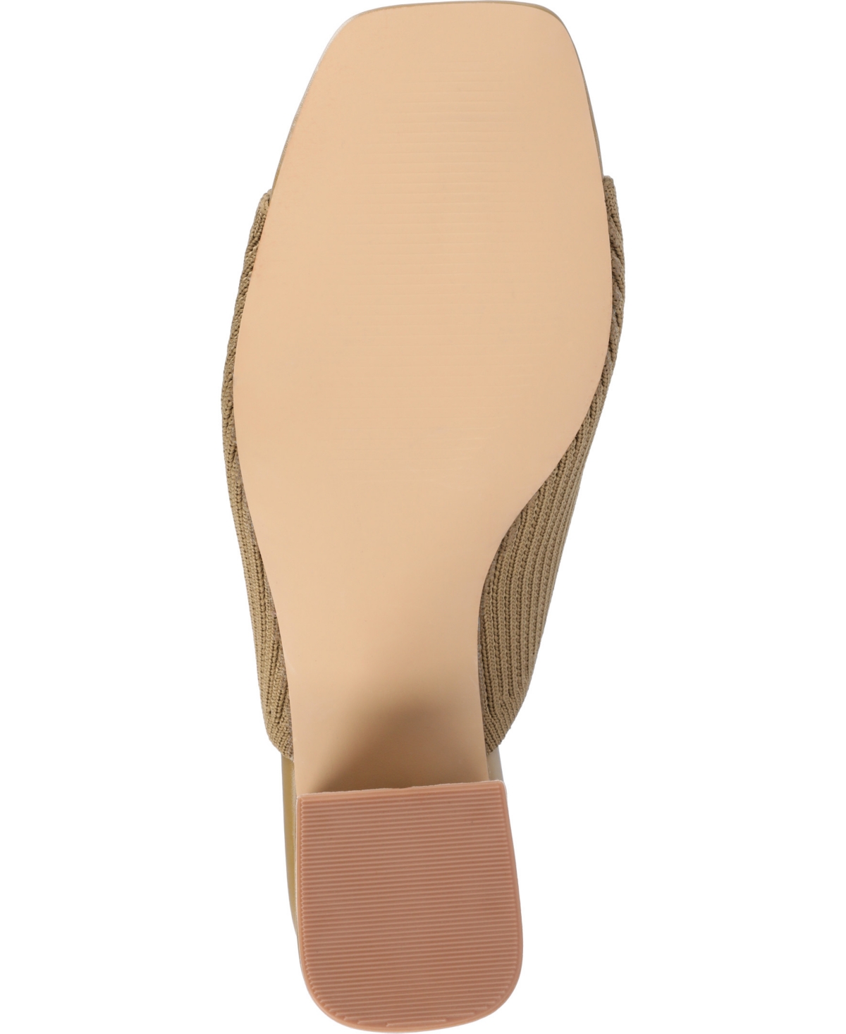 Journee Collection Women's Lorenna Wide Width Block Heel Slide Sandals In Olive