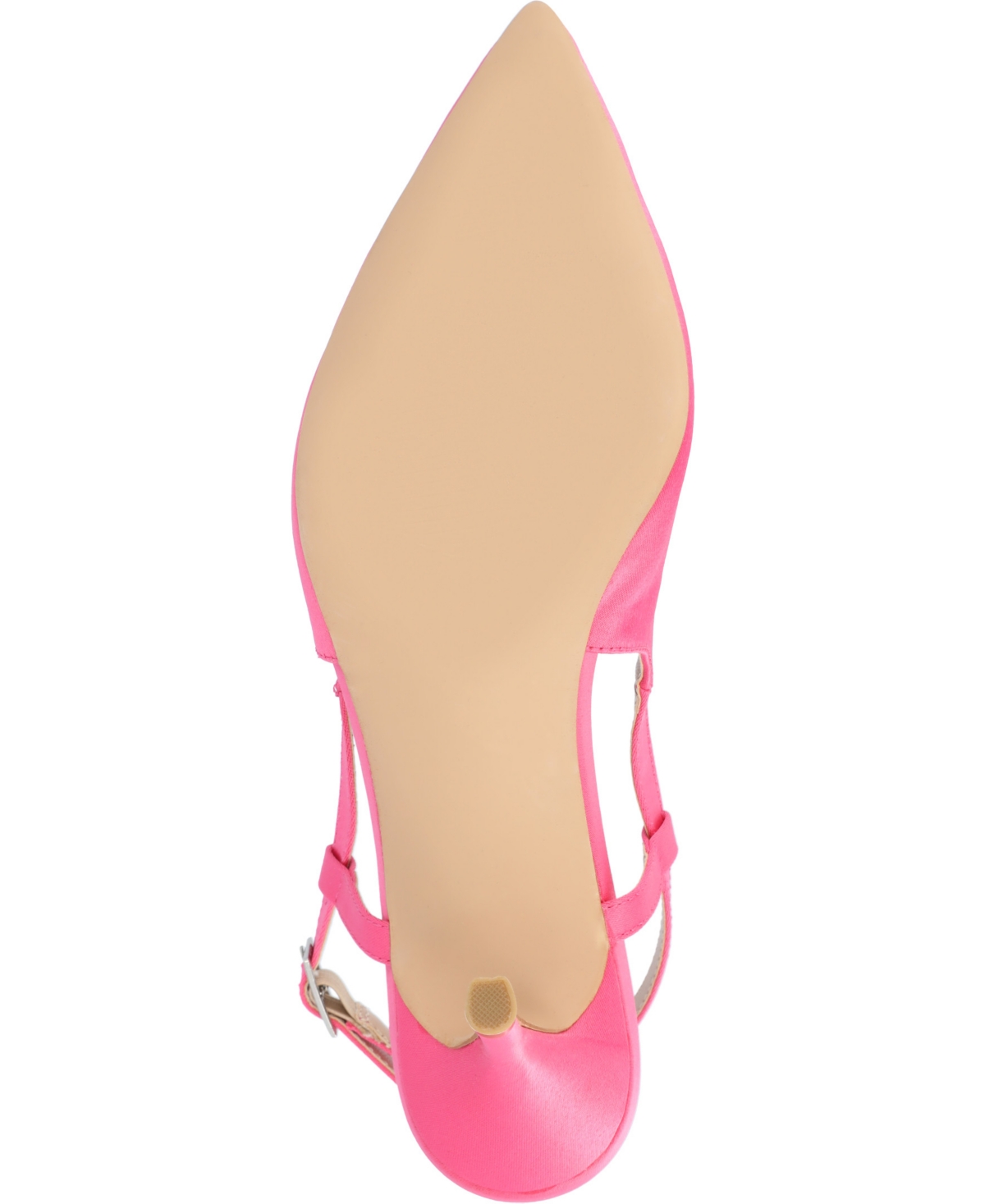 Shop Journee Collection Women's Knightly Satin Slingback Pumps In Fuchsia