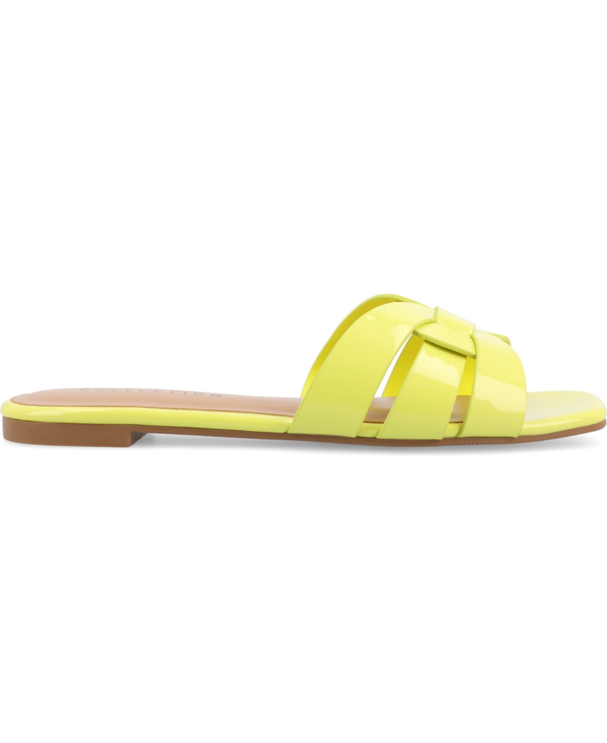 Journee Collection Journee Womens Arrina Wide Width Flat Sandals In Green