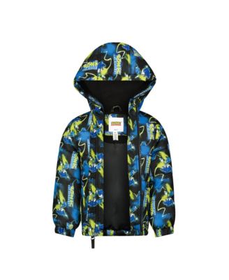 Toddler Boys Printed Puffer Jacket