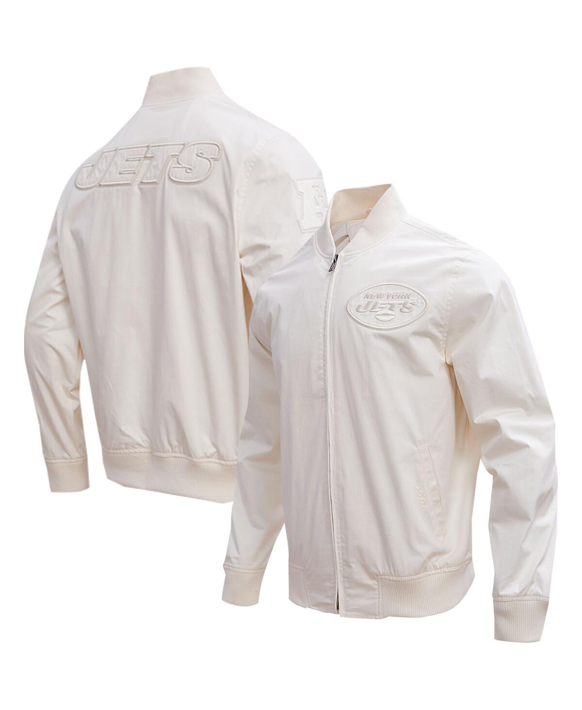 Freeze Max Men's Pro Standard Cream New York Jets Neutral Full-zip Jacket