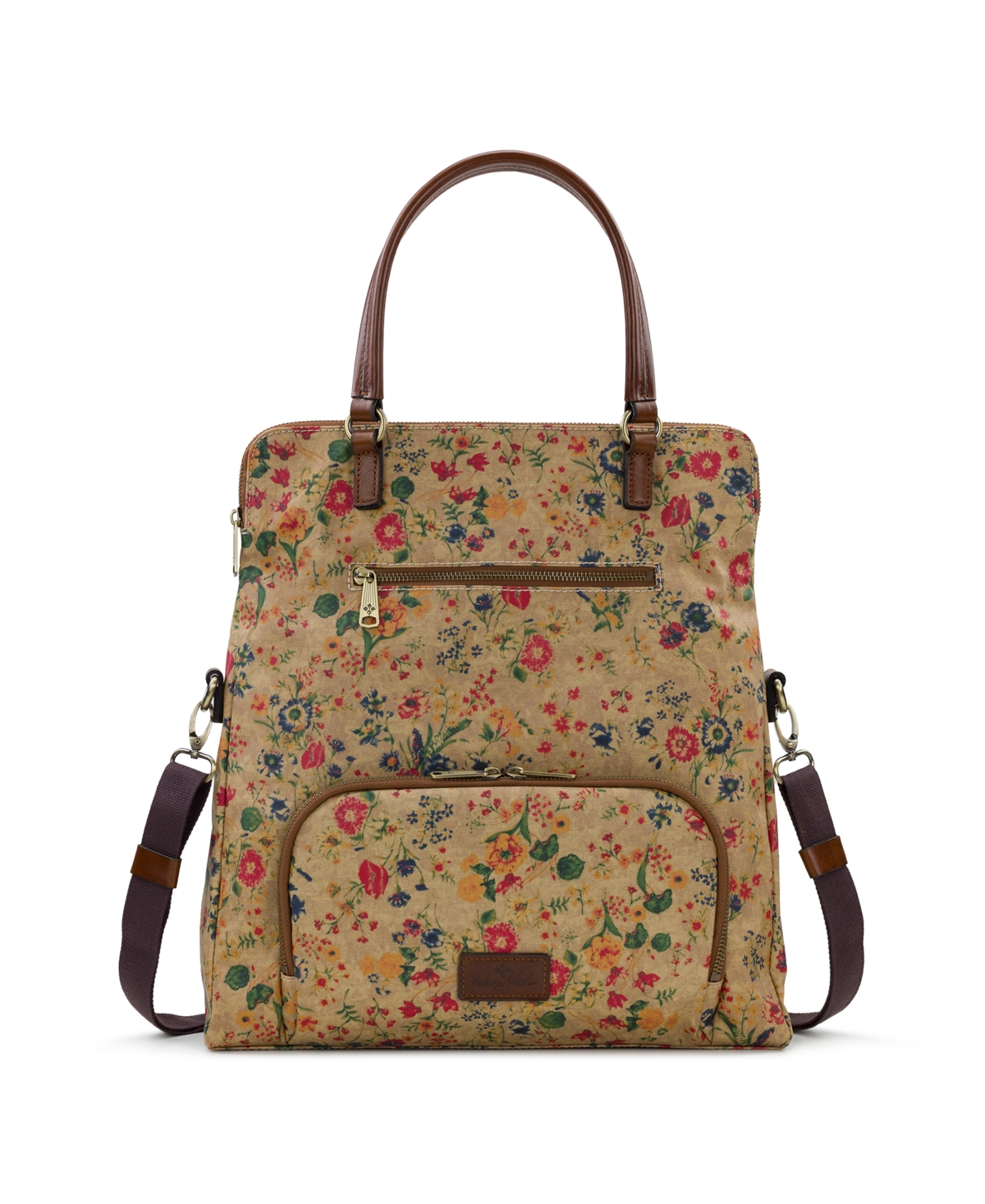 Patricia Nash Large Karina Convertible Backpack In Prairie Rose