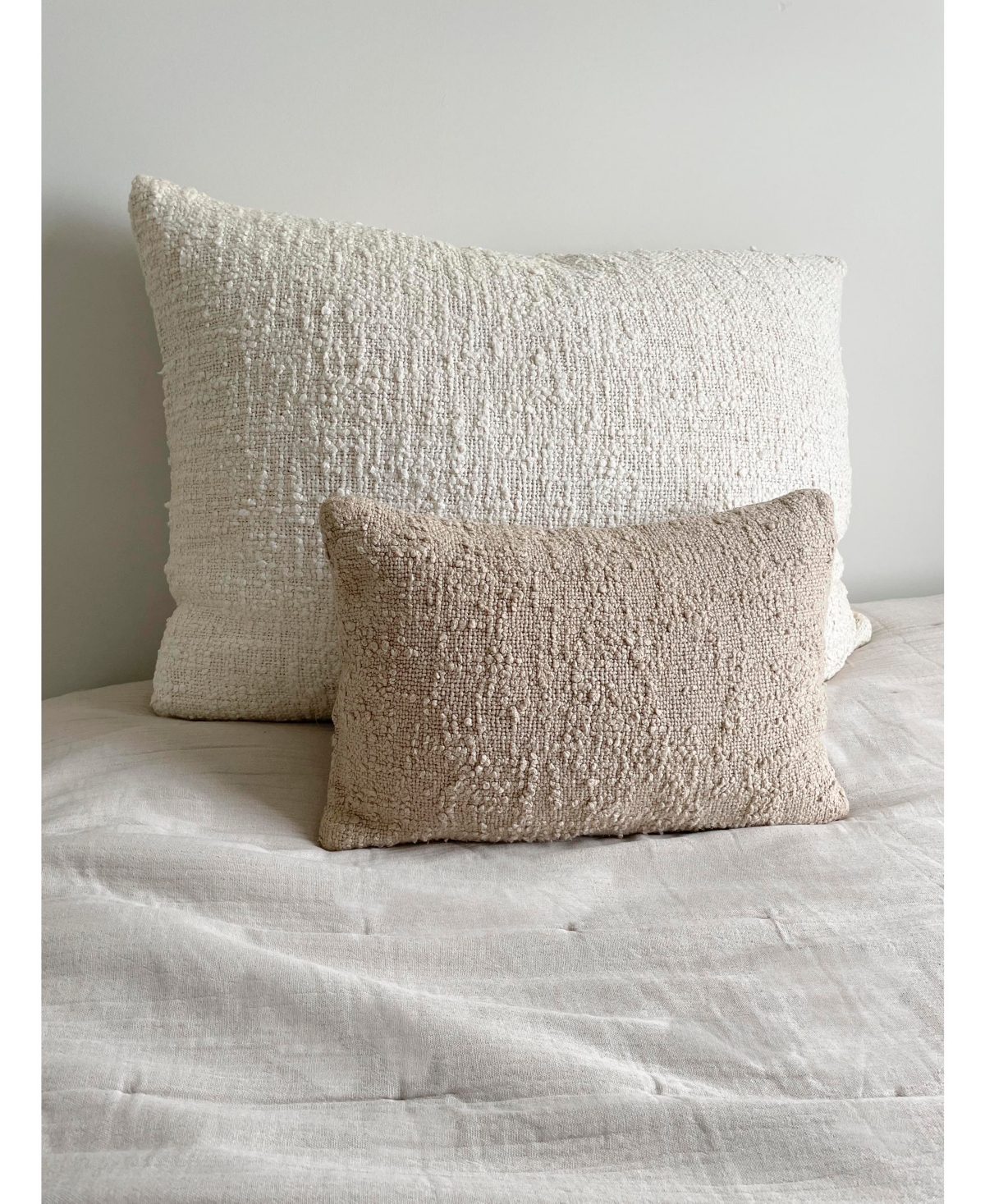 Cozy CottonBoucle Down Alternative Pillow - Beige/khaki