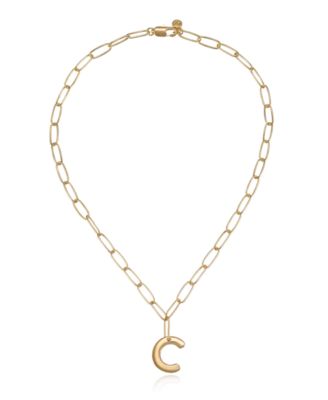 Paperclip Chain Initial Necklace
