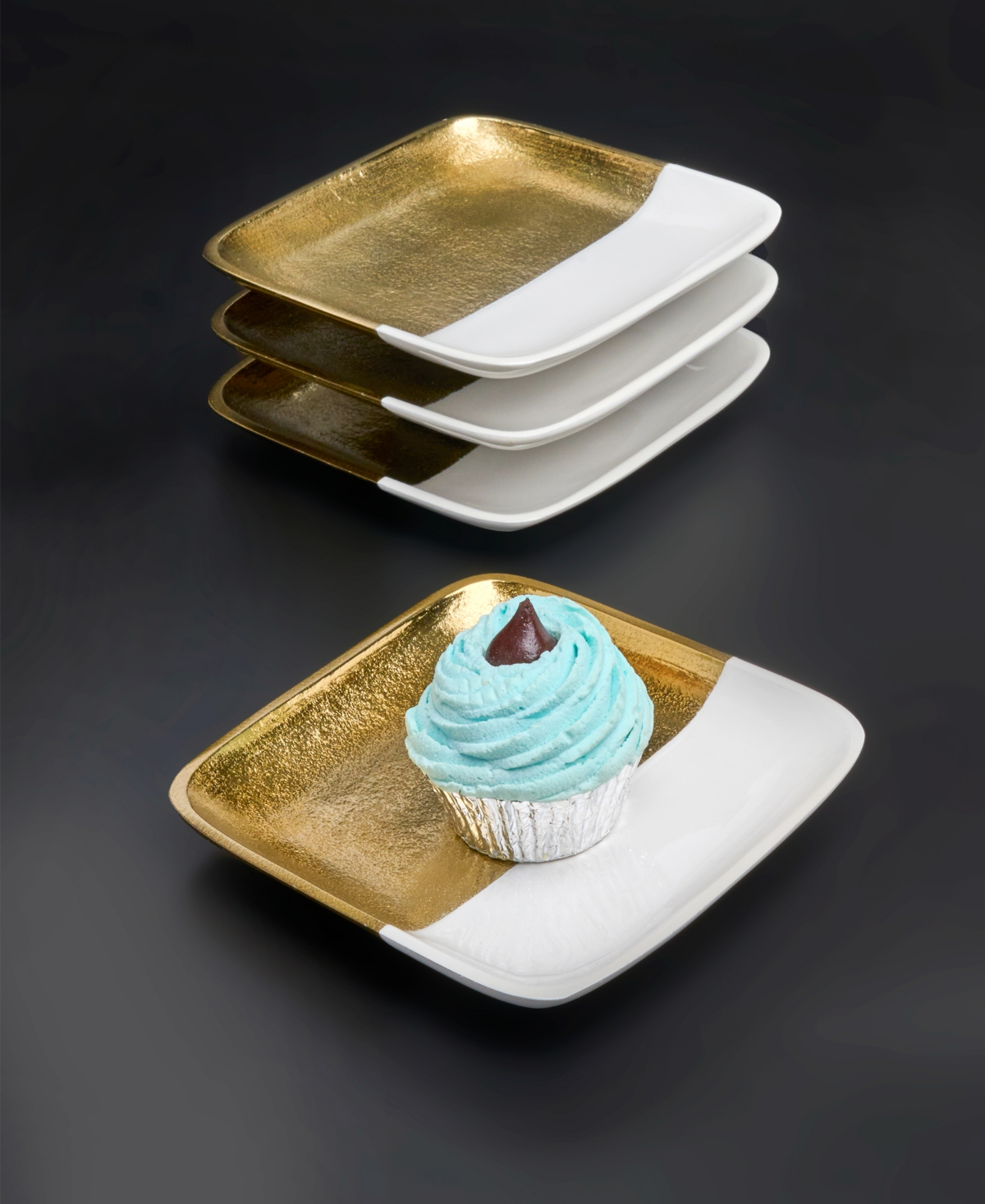 Godinger Signature Collection Dessert Plates, Set Of 4 In Gold