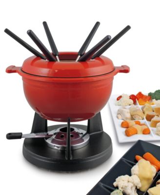 Lucerne 10 Piece Cast Iron Fondue Set