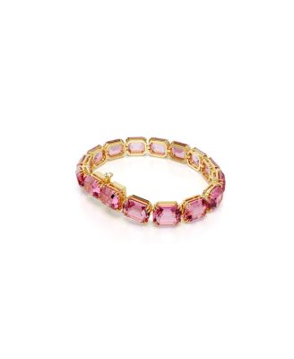 Octagon Cut, Pink, Gold-Tone Millennia Bracelet