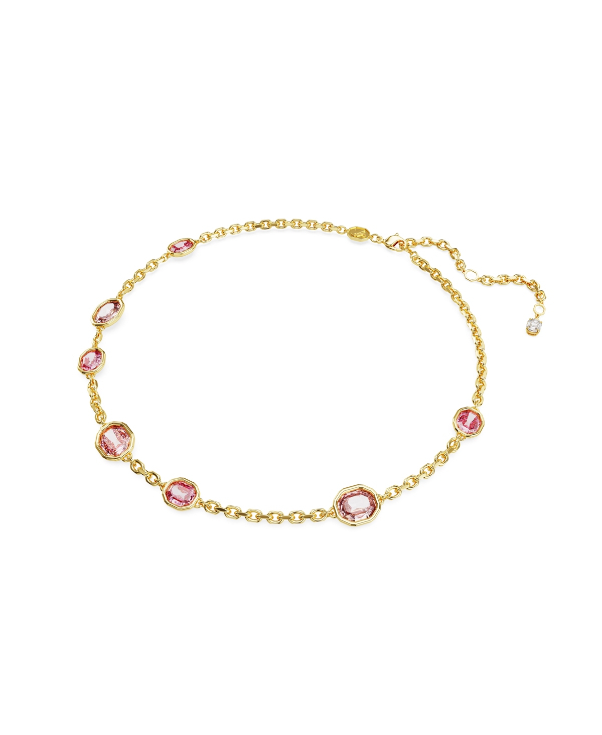 Shop Swarovski Octagon Cut, Pink, Gold-tone Imber Necklace