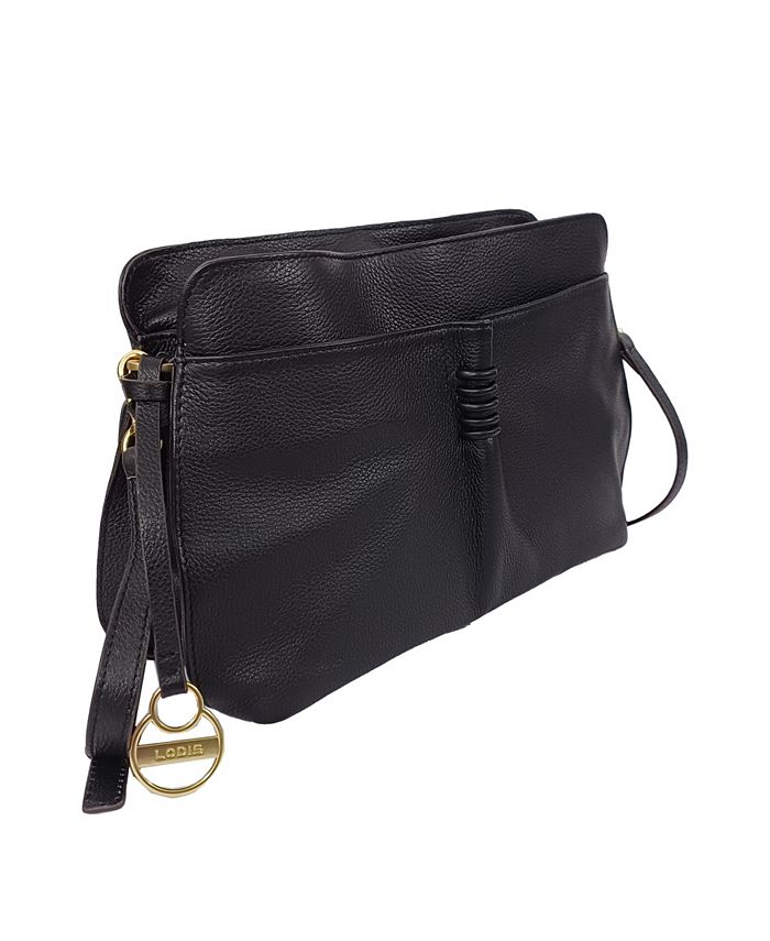 LODIS Montauk Top Zip Leather Crossbody Macy's