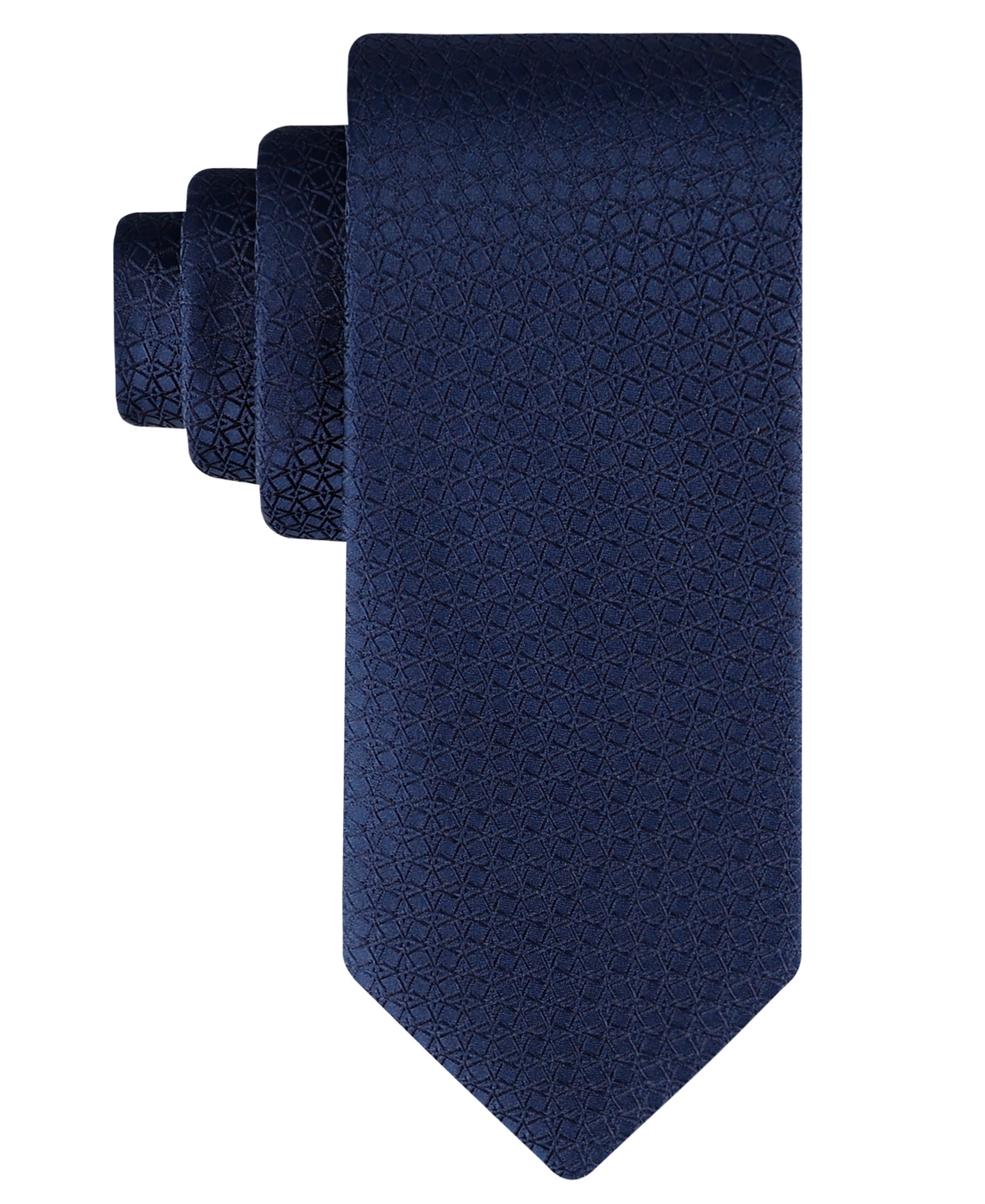 Calvin Klein Men's Grace Geo-pattern Tie In Navy