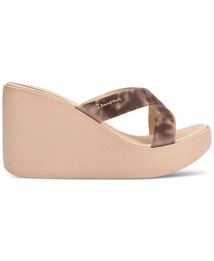 Ipanema High Fashion Fem Platform Wedge Slide Sandals - Macy's