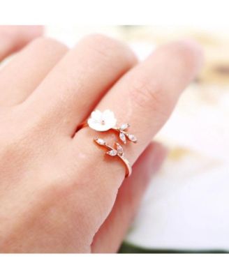 Cherry Blossom Ring in Adjustable