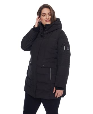 Plus Size Kootney Mid-Length Parka Coat