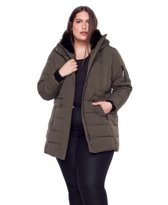 Plus Size Kootney Mid-Length Parka Coat