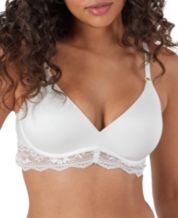 Maidenform Women's Pure Comfort Soft Support Wire-Free Bra - DM2314 2XL  White Lace