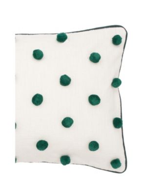 Jungle Dot Oblong Tufted Throw Pillow, 14" x 22"