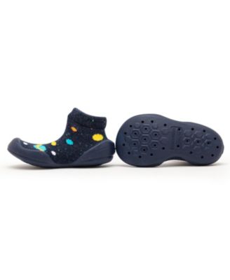 Baby Boy First Walk Sock Shoes Galaxy