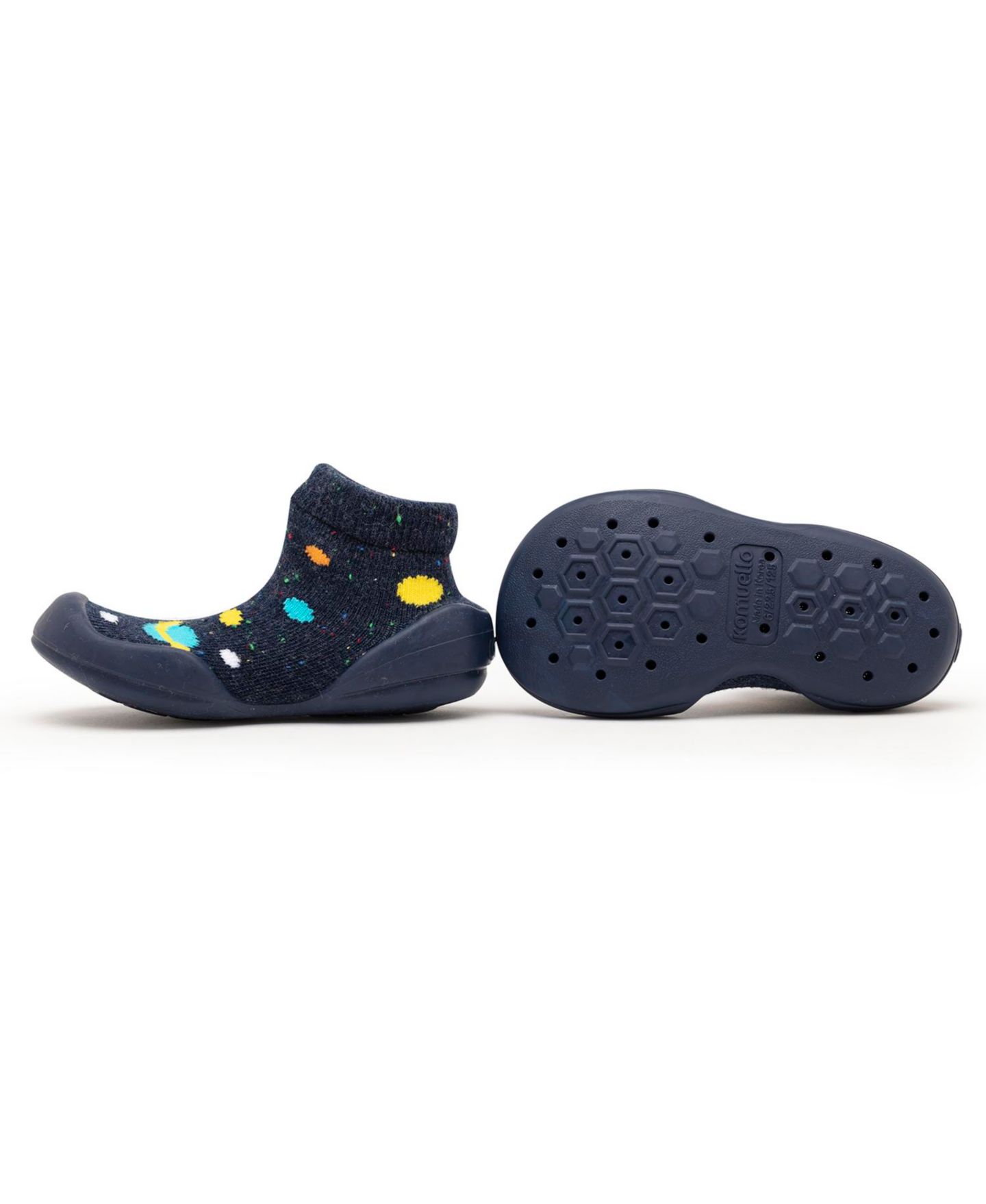 Обувь Komuello First Walk Sock Shoes Galaxy для мальчиков-малышей, цвет: Тёмно-синий — фото 3