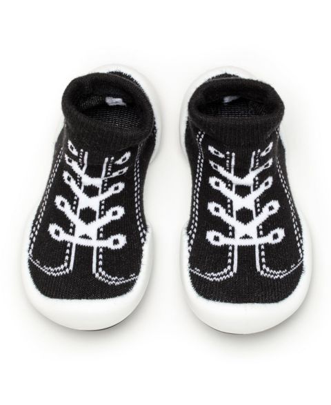 Детские кроссовки Komuello Infant Girl Boy First Walk Sock Shoes Sneakers - Black
