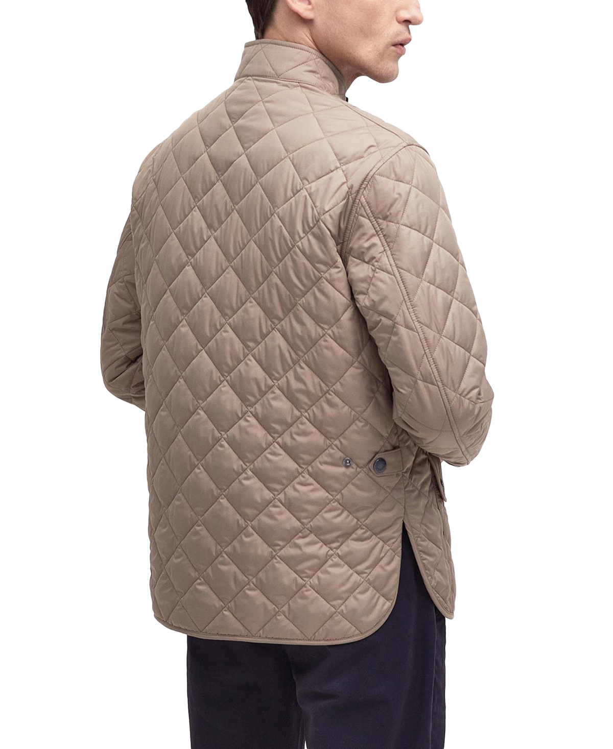 Shop Barbour Men's Lowerdale Quilted Jacket In Timberwolf,dress