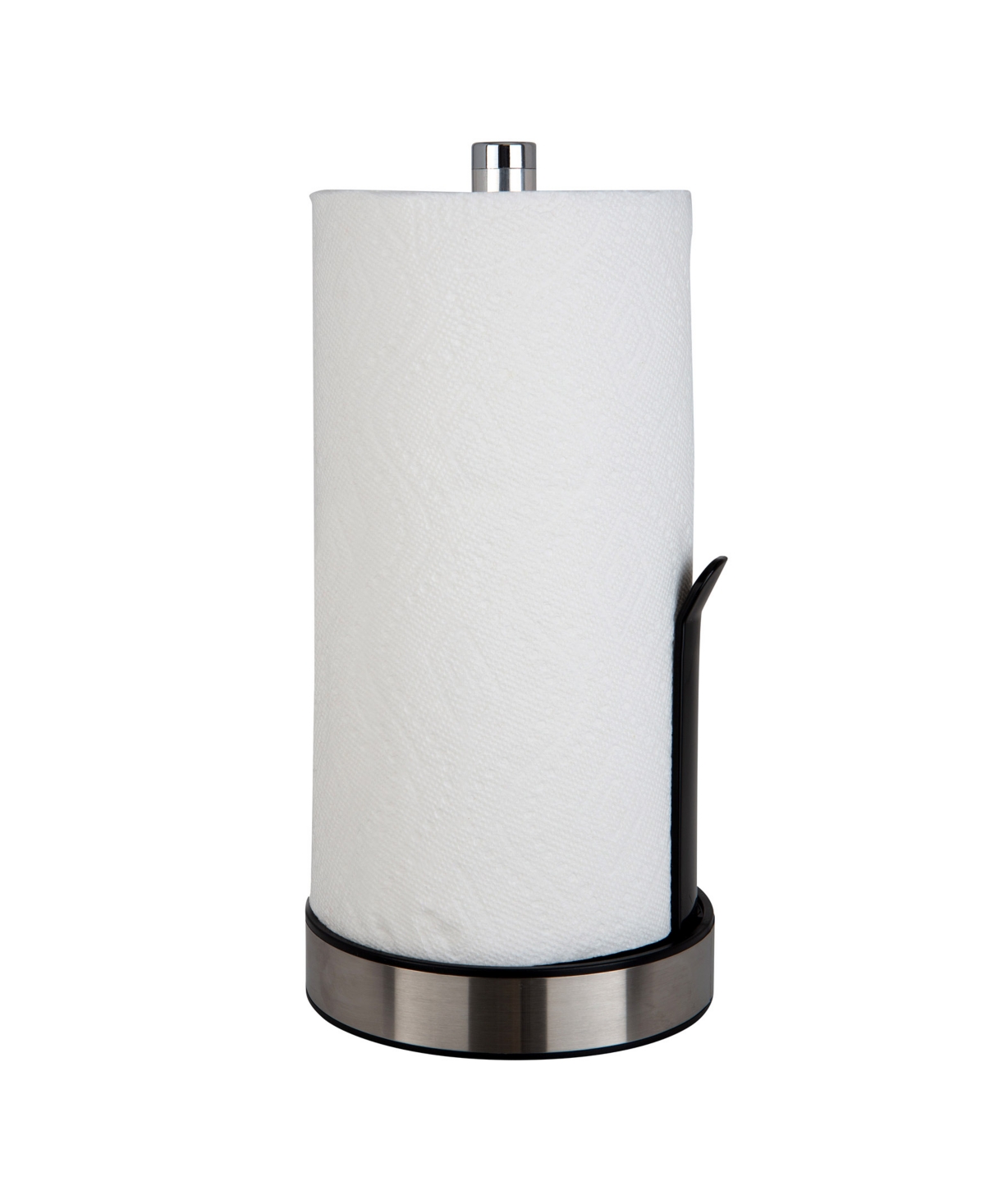 Paper Towel Holder with Deluxe Tension Arm - Black