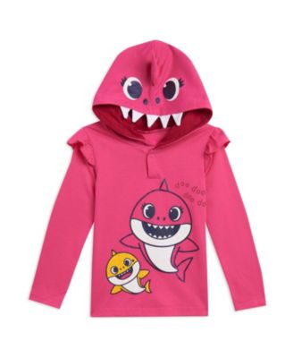 Baby Girls Pinkfong Shark Pullover Cosplay Hoodie Legging