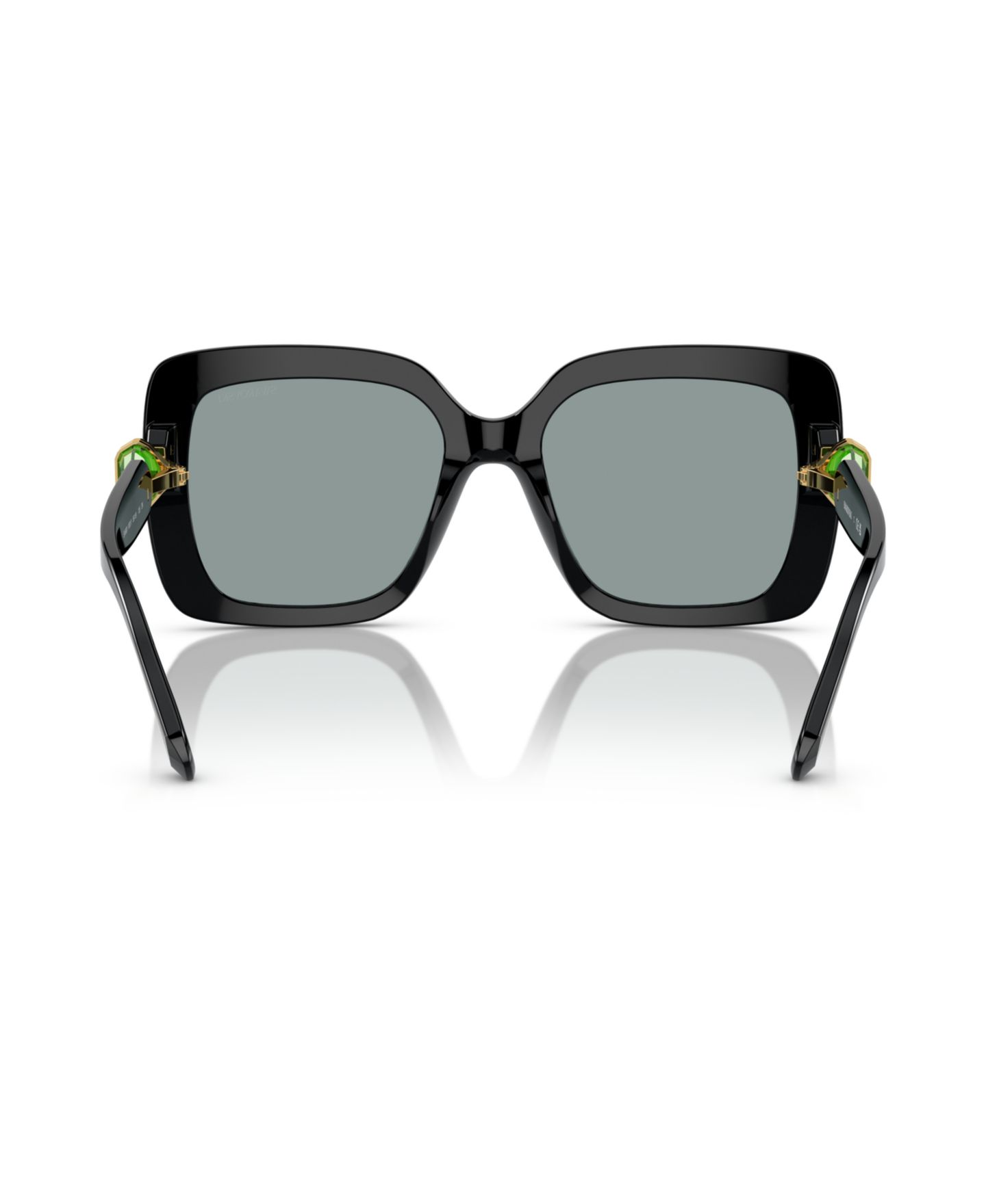 Женские солнцезащитные очки Swarovski Sunglasses SK6001, цвет: Чёрный / Серый однотонный — фото 5