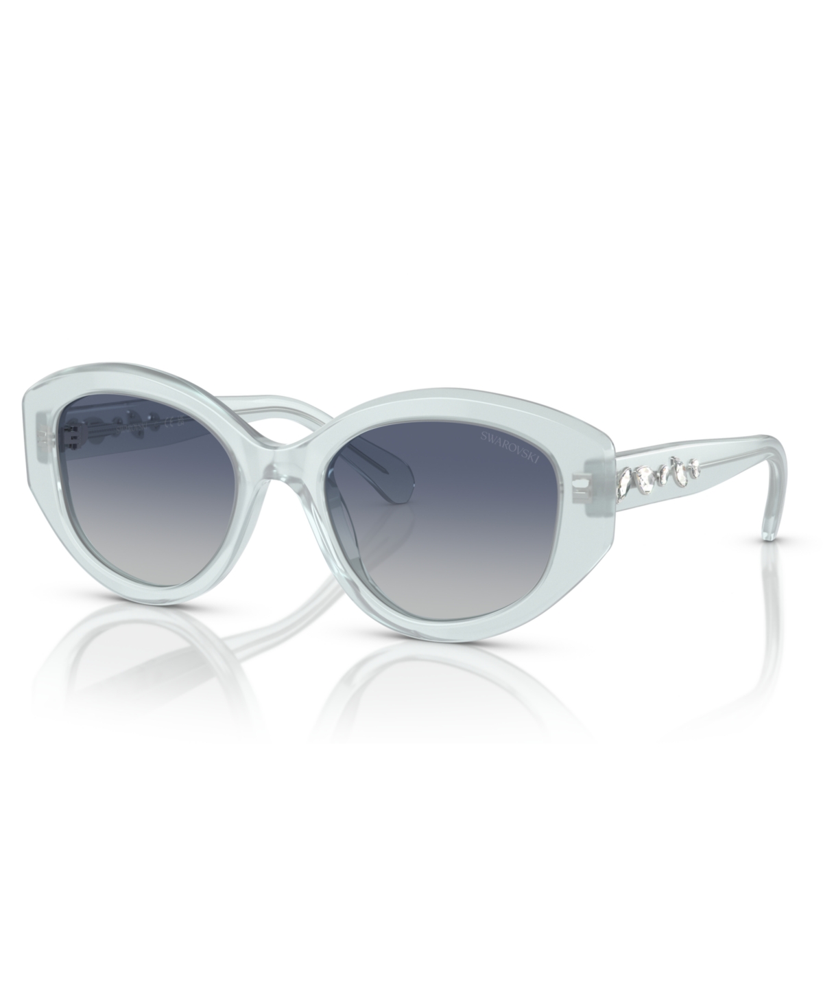 Swarovski Women's Sunglasses, Gradient Sk6005 In Light Blue Opal