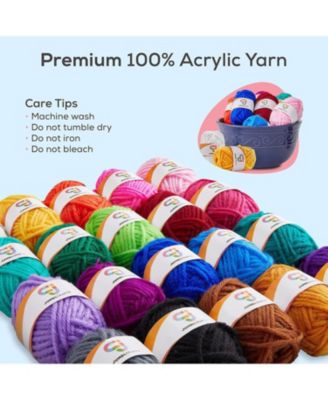 Acrylic Yarn for Crocheting, 20 Crochet Yarn for Crafts