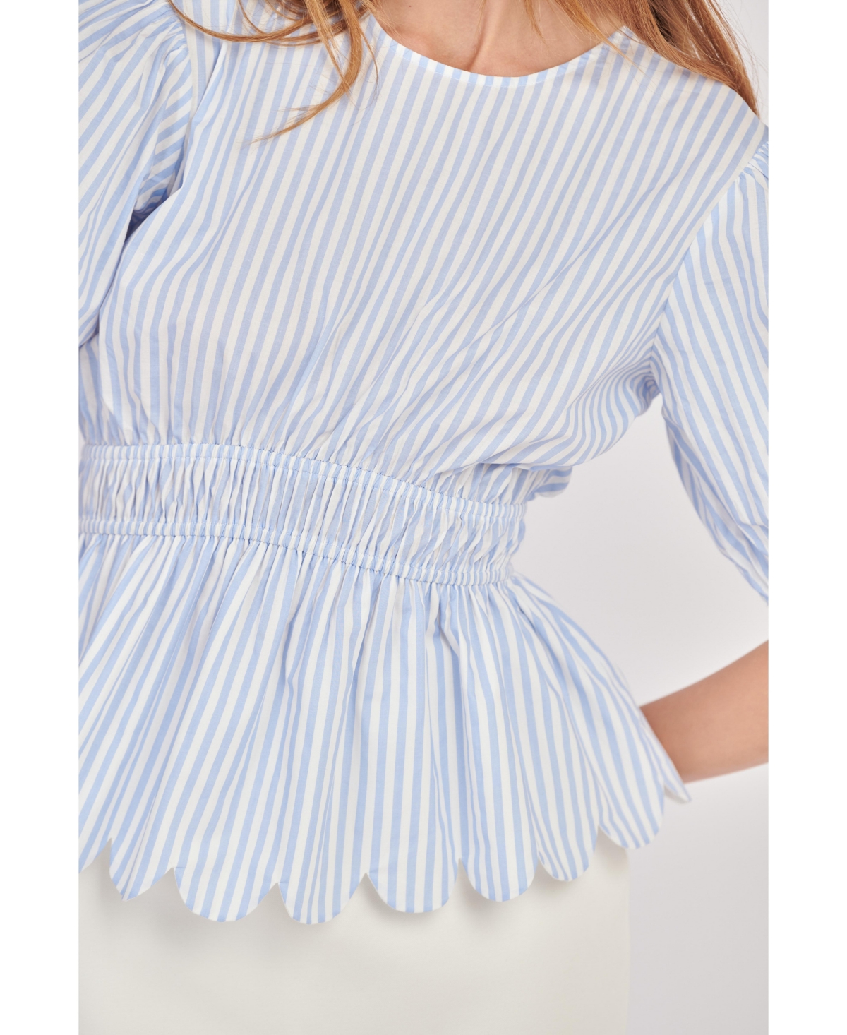 English Factory Women's Stripe Woven Blouse